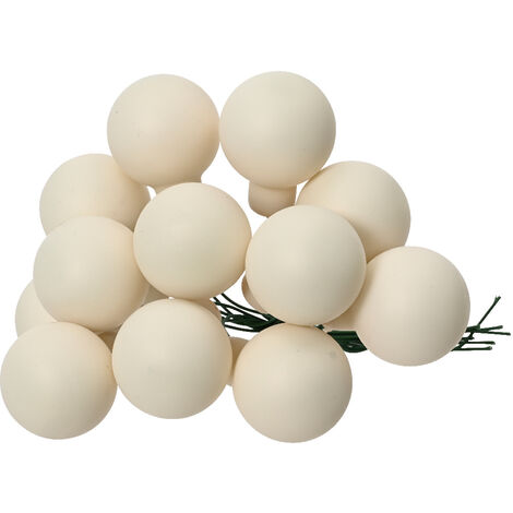 Box Grappolo Sfere ø2 cm bianco lana