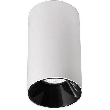 BOX Housing GU10, Aplique techo blanco/negro cromo