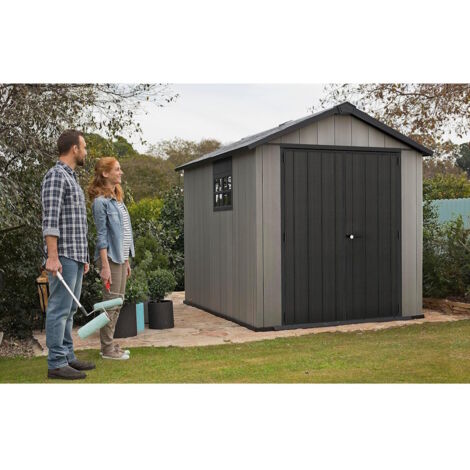 Box in Resina Oakland Casetta Keter 229x223 cm con Pavimento