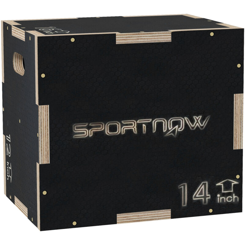 Box Jump Pliometrico A 3 Altezze 41 36 31 Cm In Legno Antiscivolo Nero