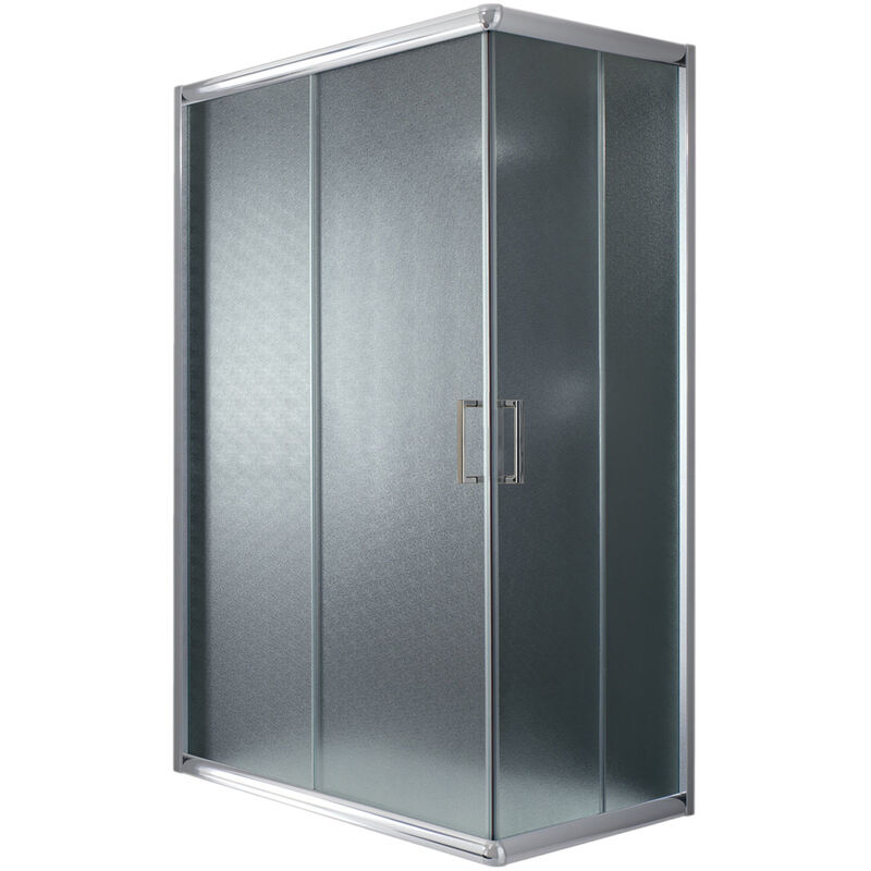 

Mampara de ducha deslizante vidrio impreso h 198 mod. Alabama 70x90 cm rectangular