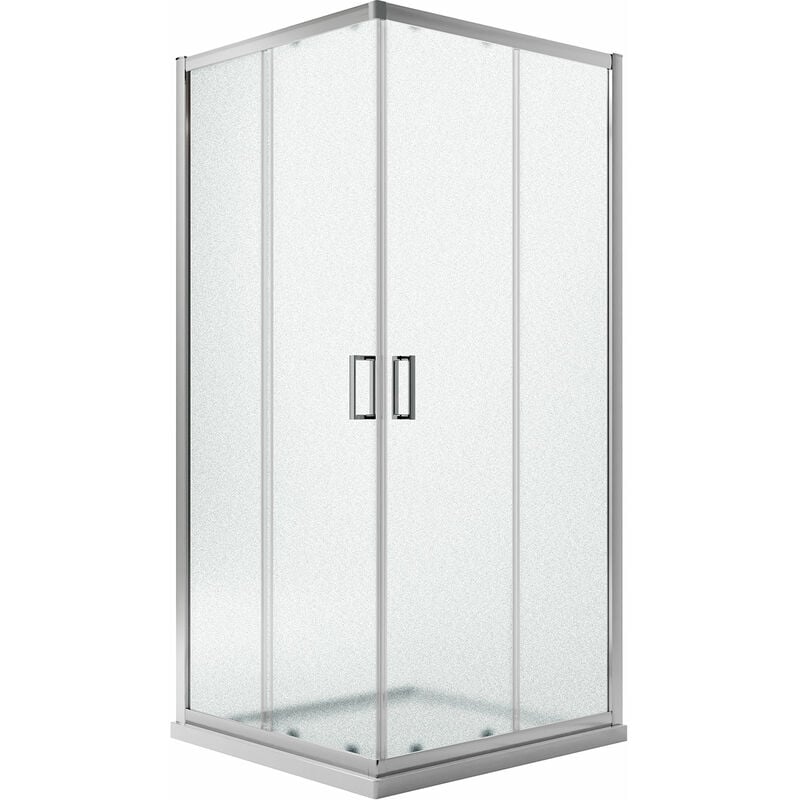 

Mampara de ducha vidrio impreso h 185 mod. Ready 90x90 cm cuadrado