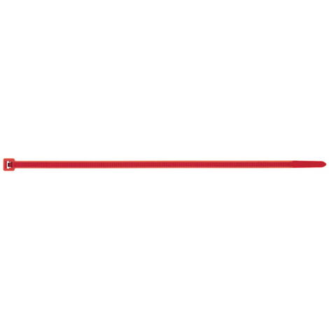 Box mit 100 - Schraubklemme - Farben Rot - Nylon 3,6 x 140 mm