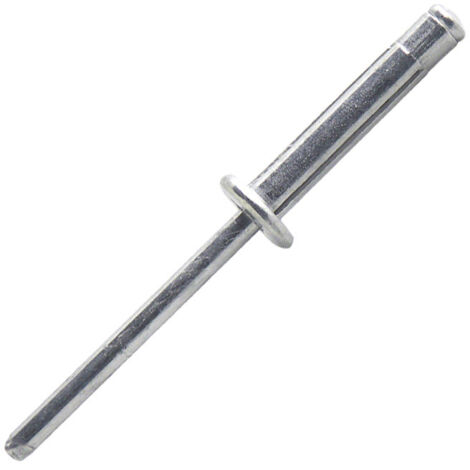 Box mit 250 sternförmigen Aluminiumnieten, flache Köpfe, ED Ø4,8x15,3mm