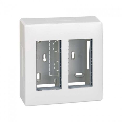 Box Oberfläche 2 Module weiß SIMON 51000002-030