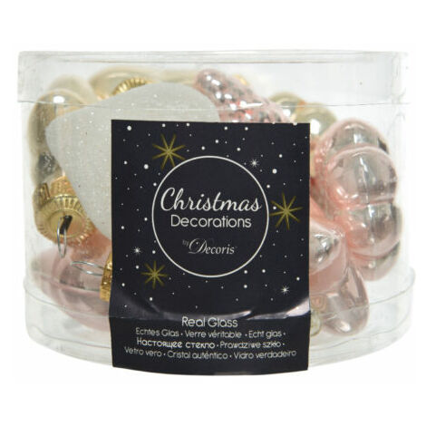 BOX PALLINE DI NATALE ROSA CIPRIA
