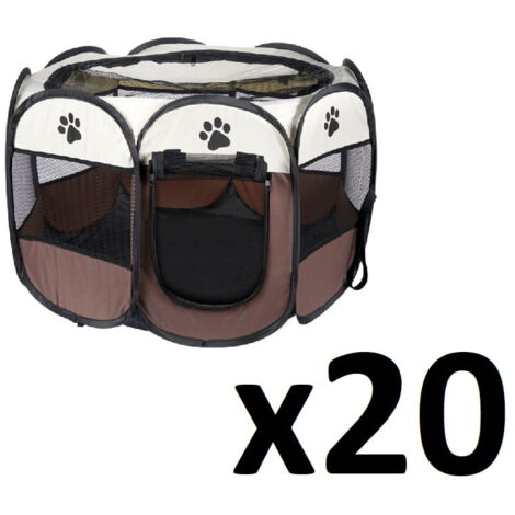 Box per cani/gatti 74x74x43 cm - marrone x 20