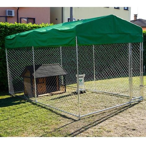 Box Per Cani Modello Lassie, Tipologia Recinto Recinto 3,96 X 2,28 Coperto, Porta Ciotole Sì O No Senza Porta Ciotole
