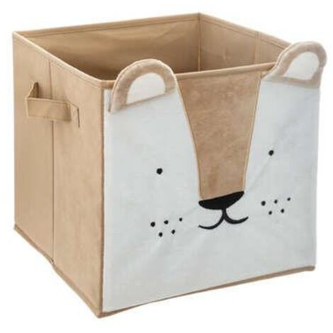 BOX per mensola LION, marrone, 29x29x29 cm quadrato