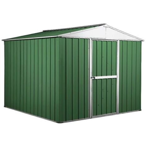 Box porta attrezzi casetta in Acciaio Zincato 276x260cm x h2.12m - 110KG 6,76mq - VERDE