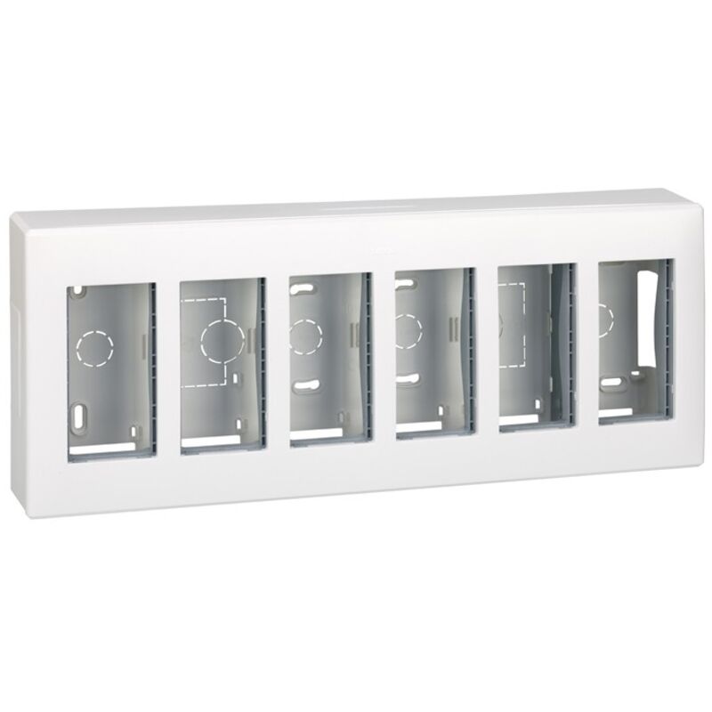 Box s500 surface 6 modules blanc Simon 51000006-030