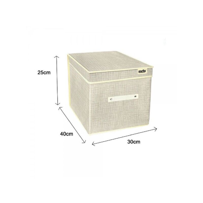 Image of Trade Shop - Box Scatola Salvaspazio Portatutto Contenitore Organizer 25 X 40 X 30 Cm 69694