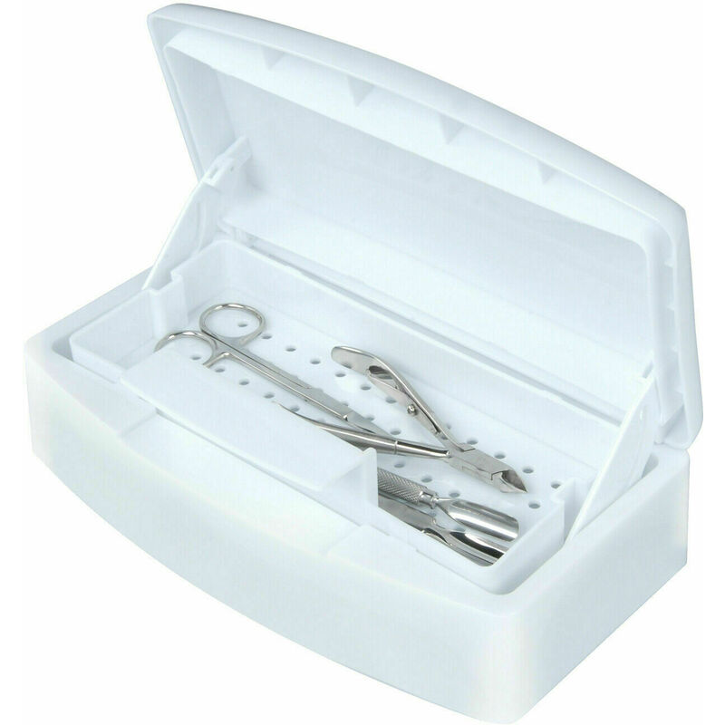Image of Box sterilizzatore per estetica disinfettante ferri unghie vaschetta estetista