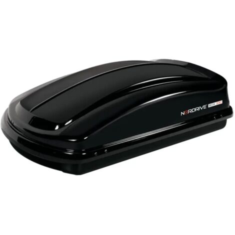 box tetto per auto 330 litri  in abs nero lucido - n60002