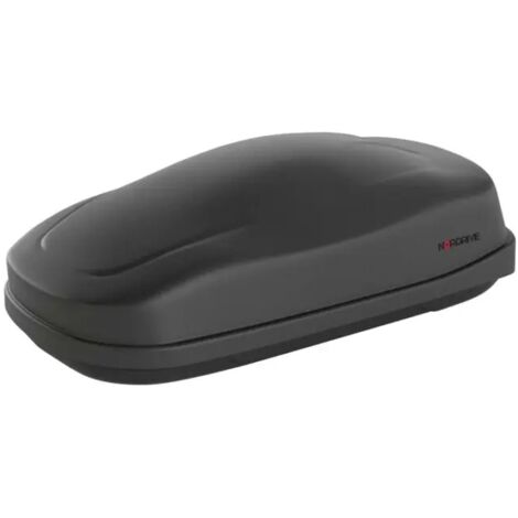 box tetto per auto nordrive 480 litri in abs nero goffrato - n60045