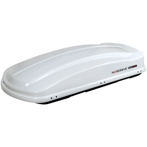 box tetto per auto nordrive 530 litri  in abs bianco lucido - n60023