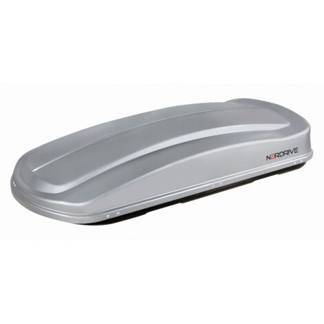 box tetto per auto nordrive 530 litri  in abs grigio goffrato - n60020