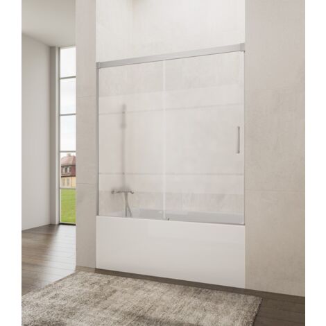 Box vasca BASIC FROST PLUS fisso + scorrevole  Misura di installazione: 140-145 cm