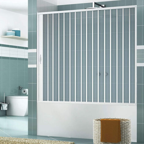 Box vasca scorrevole in PVC stabilizzato bianco. Cabina