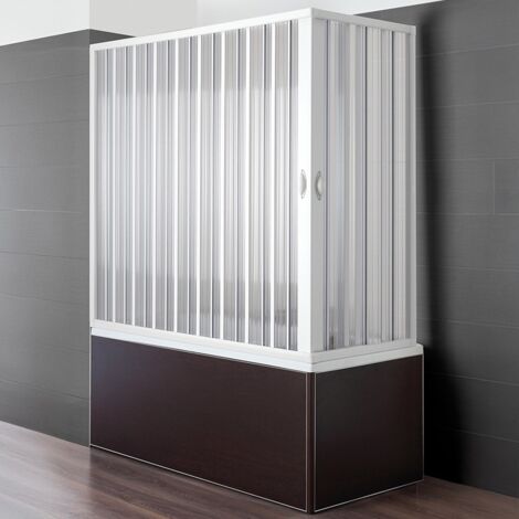 Box Vasca Soffietto 70x170cm in PVC Riducibile con Apertura Reversibile