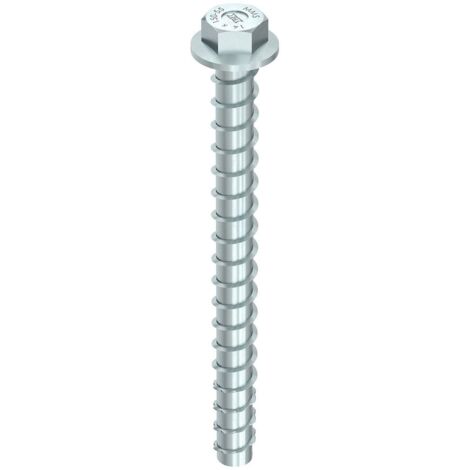 Box von 25 Multi Monti Schrauben 12x100 mm HECO SCHRAUBEN - Sechskantkopf - Klemmung 25 mm - Silber verzinkt