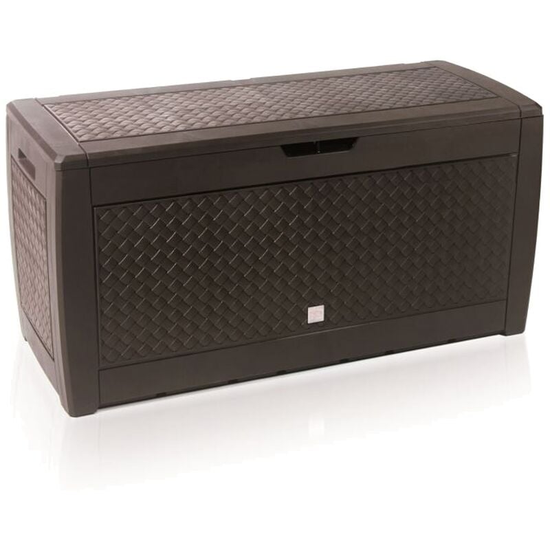 Prosperplast - Boîte de jardin 310 litres Boxe Matuba couleur chocolat 119 x 48 x 60 cm - Chocolat