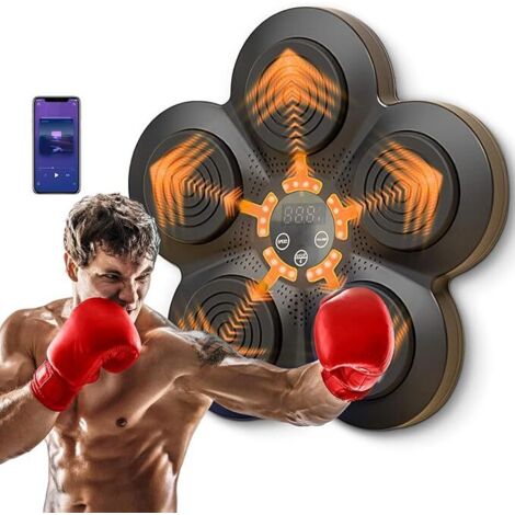 Boxen für erwachsene, 9 geschwindigkeit: led-boxer und boxhandschuhe, folgen bluetooth und smartphone