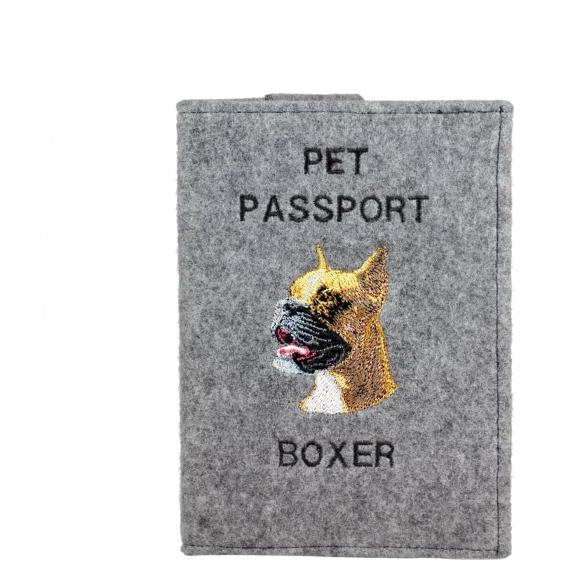 Image of Boxer, Boxer I - portapassaporto per cani, portadocumenti, regalo per viaggiatori del marchio Art-Dog