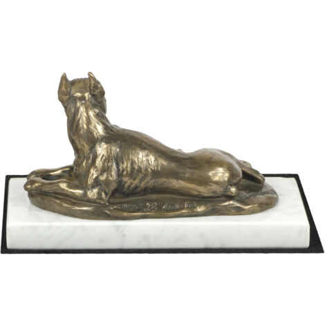 Boxer, Boxer II - estatuilla de perro, figura de mármol blanco, trofeo para exposición de perros de Art-Dog