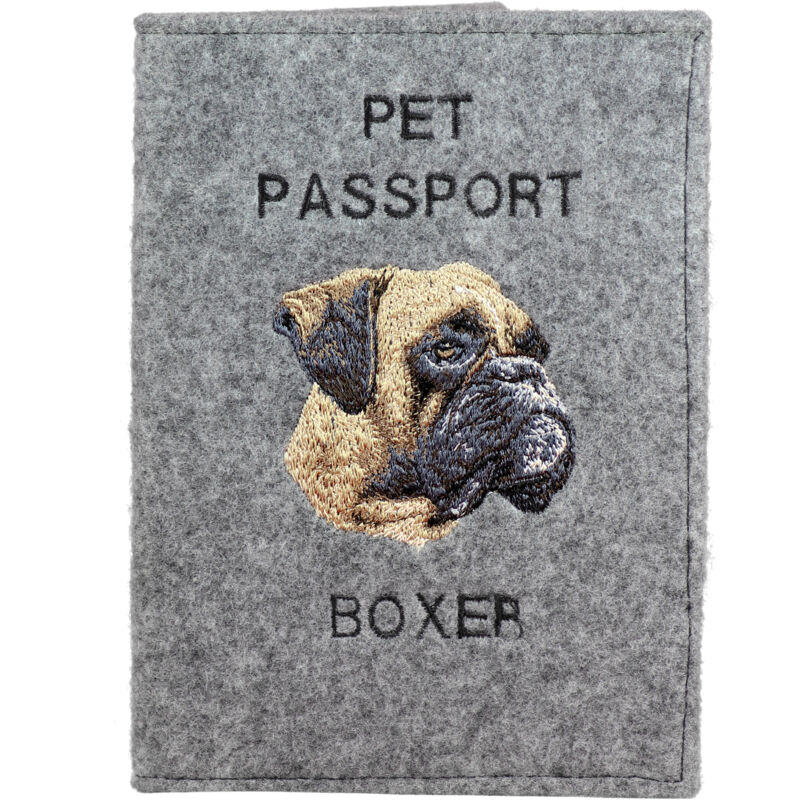 Image of Boxer, Boxer II - portapassaporto per cani, portadocumenti, regalo per viaggiatori del marchio Art-Dog