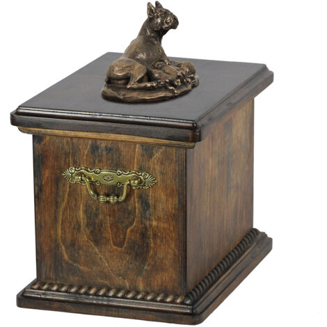 Boxer, Boxer II - une urne pour les cendres de chien, une urne avec une statuette, une urne élégante dans le style classique d'Art-Dog