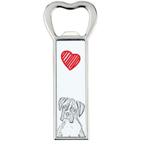 Boxer, Boxer III - Décapsuleur chien, ouvre-frigo personnalisé, cadeau homme unique par Art-Dog