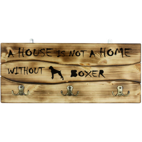 Boxer, Boxer - percha con perro, expositor de medallas, decoración del hogar de Art-Dog