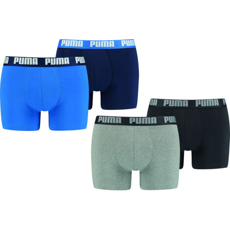 Boxer Corto Básico Puma Pack 2 Uds Gris NegroXLXL Gris Negro