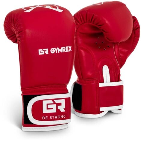 Boxhandschuhe Kinder Jugend Boxen Handschuhe Boxsport Training 6 Oz Rot Weiß 