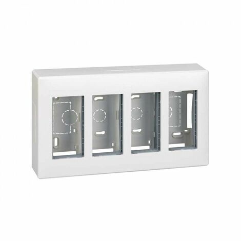 Boxoberfläche 4 Module weiß SIMON 51000004-030