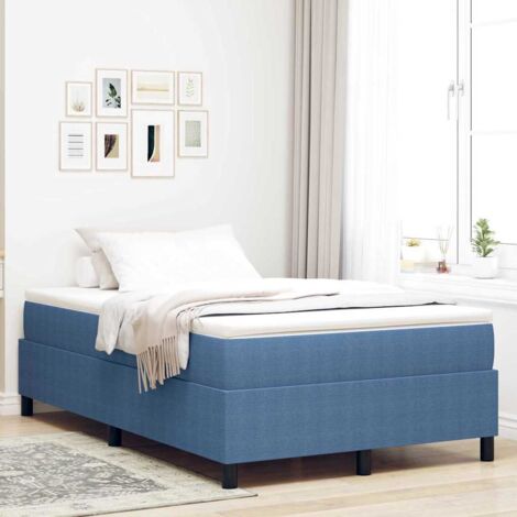 Boxspringbett Blau 120x200 cm Cordstoff vidaXL302815