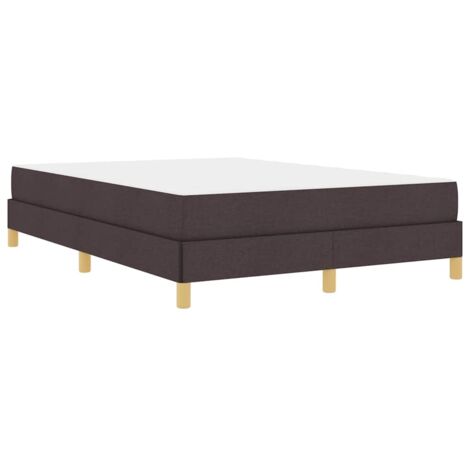 Boxspringbett Braun 140 x 190 cm Stoff und Holzwerkstoff vidaXL