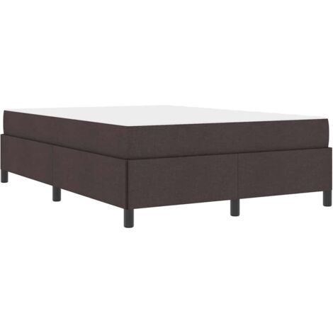 Boxspringbett Braun 140 x 190 cm Stoff und Holzwerkstoff vidaXL