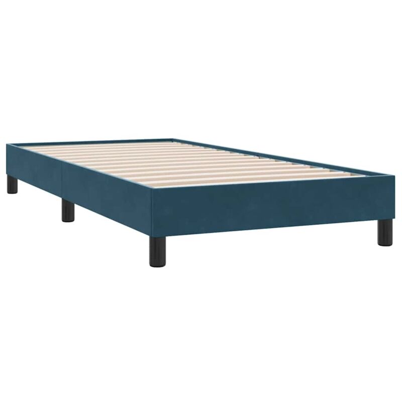Boxspringbett Ohne Matratze Dunkelblau 80x210 Cm Samt Vidaxl