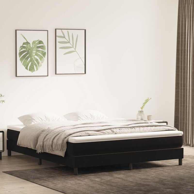 Boxspringbett Ohne Matratze Schwarz 180x220 Cm Samt Vidaxl