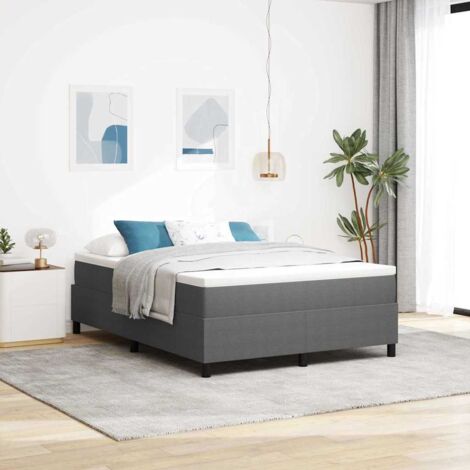 Boxspringbett Hellgrau 140x200 cm Cordstoff vidaXL854367