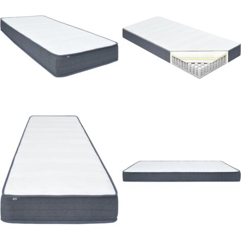 Boxspringbett-Matratze 200 x 80 x 20 cm - Boxspringbett - Matratze - Doppelbett - Liegekomfort - Federsystem - Home & Living