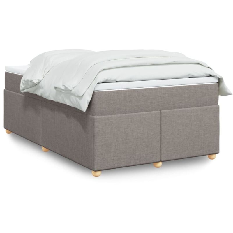 Boxspringbett Mit Matratze Taupe 120x190 Cm Stoff Vidaxl