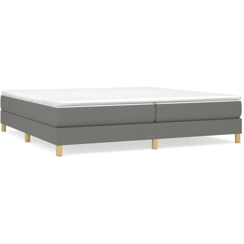 Bettgestell Ohne Matratze Dunkelgrau 200x200 Cm Stoff Vidaxl