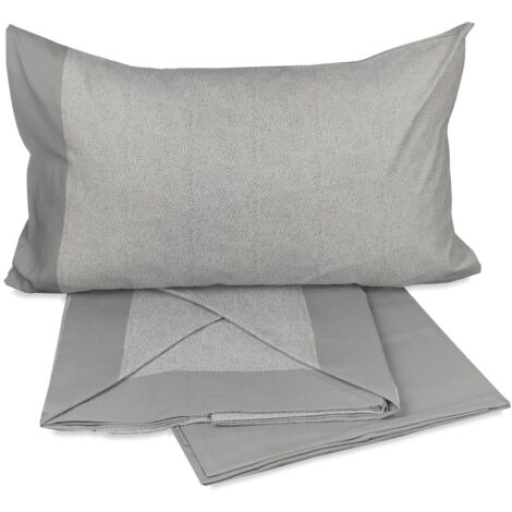 BOY GRIS Ensemble de draps en pur coton Un Carré