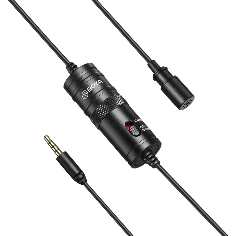 

BOYA BY-M1 Microfono Lavalier omnidireccional para Canon Nikon Sony DSLR Camcorder Grabadoras de audio iPhone 6 5S 5 4S 4