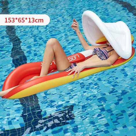 Boya inflable, boya de piscina para adultos 1536513 cm, con dosel