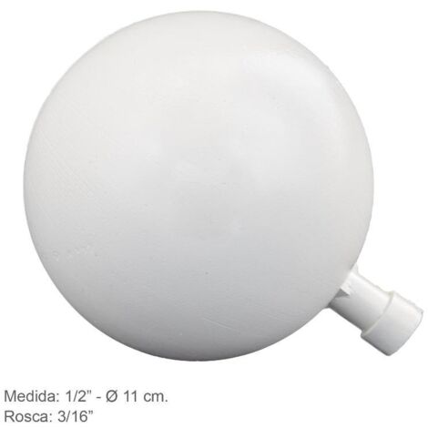 Boya Plastico 1/2" x11 Ø cm. Rosca 3/16"