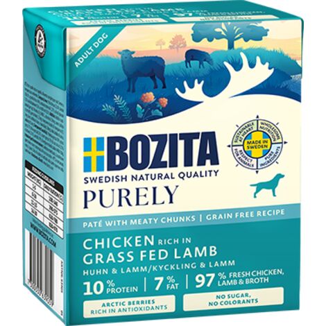 BOZITA DOG Purley Pate Duoprotein - Pollo e Agnello 370g